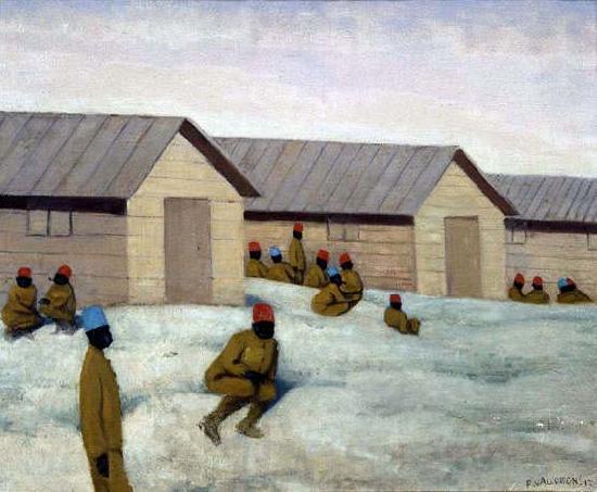 Felix Vallotton Senegalese Soldiers at the camp of Mailly, France oil painting art